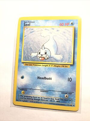 SEEL - 41/102 - Base Set - Pokemon Card - NM