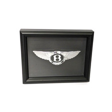 Bentley Badge Art Picture Hardwood Black Frame