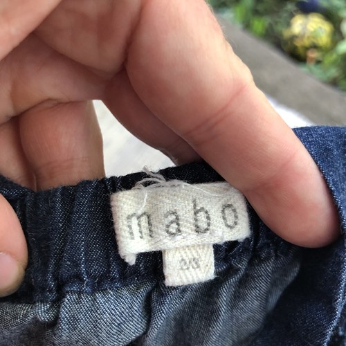 Mabo Dress Girls 2/3 La Coqueta Tocoto Buho Fin Vince Blue Denim Jumper Pinafore - Picture 3 of 6