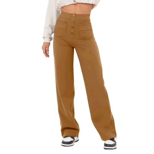 Women's Casual High Waist Stretch Pants Ladies Flexi Pants for Women Trousers - Picture 12 of 31