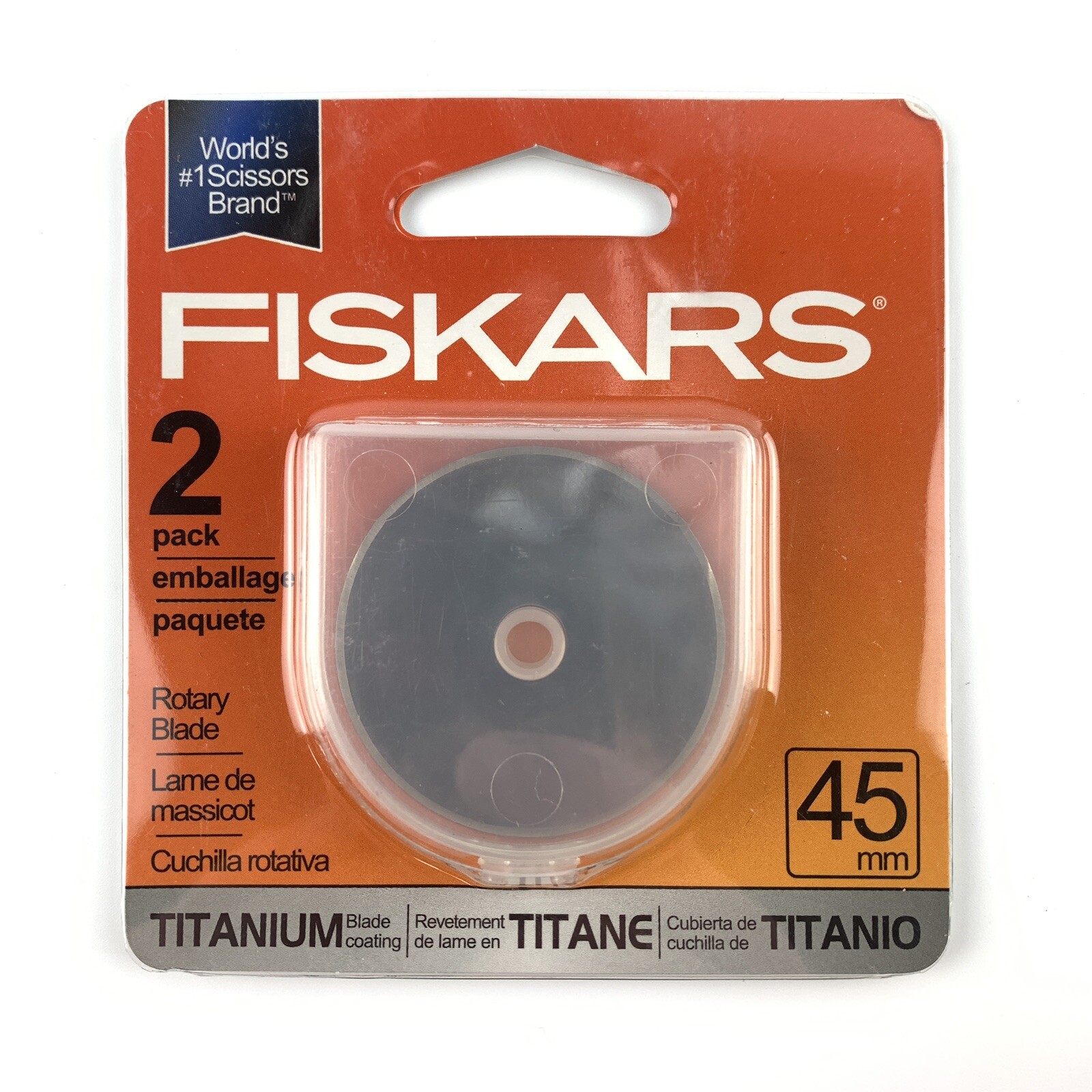 Fiskar Titanium Rotary Cutter Replacement Blades (45mm/2 Pack) eBay