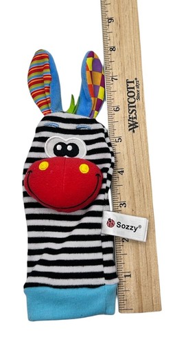 Sozzy Baby Rattle Toys Sensory Newborn Rattles for Wrist Ankle Plush Toy - Picture 6 of 6