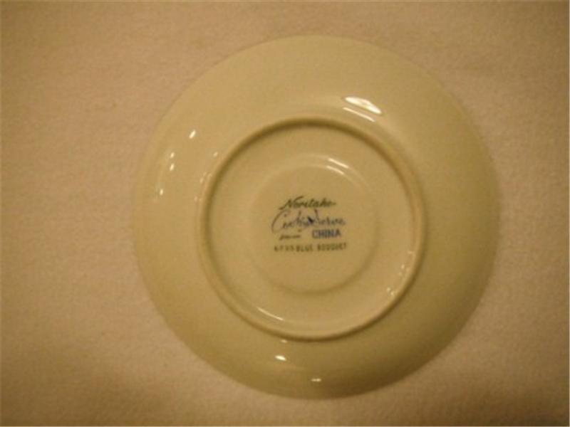 NORITAKE JAPAN #6735 BLUE BOUQUET SAUCER EXCELLENT CONDITION