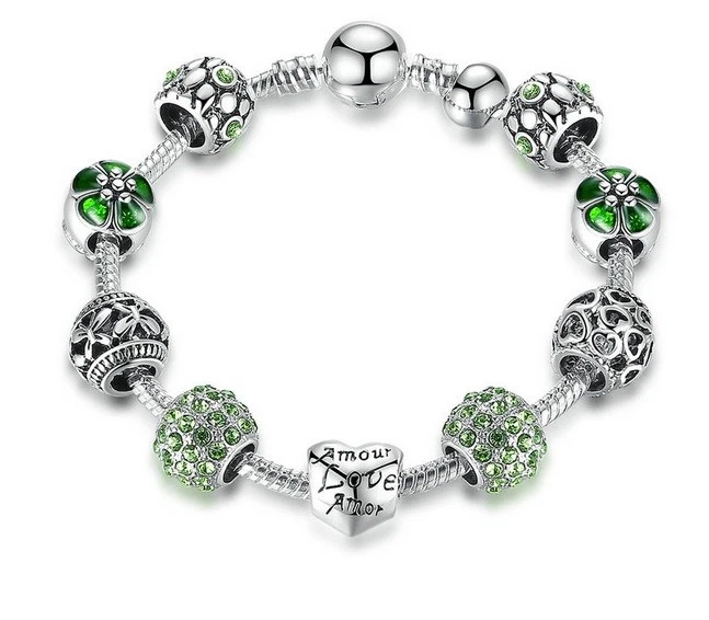 Elegantes Charm Armband Silber Geschenk Frau Freundin - Bild 4 von 4