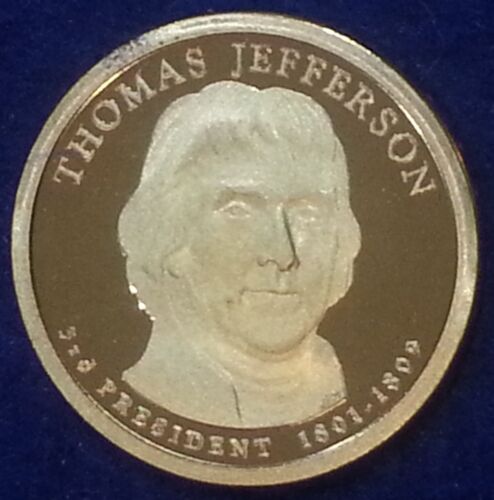 2007 S Thomas Jefferson Präsidentenbeweis Dollar - Bild 2 von 7