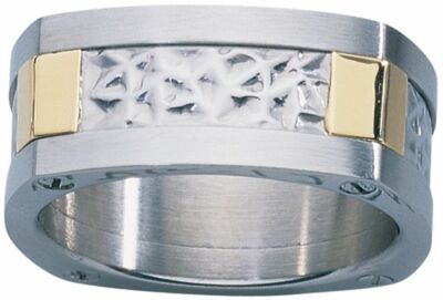 Dolan Bullock London Stainless Stl  18k gold  ring nrg012900 msrp $325