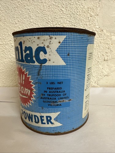 BONLAC MILK POWDER Vintage Australian Kitchenalia 3lb Tin - Picture 3 of 17