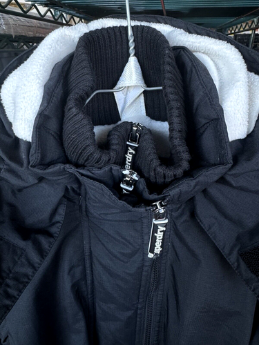 Superdry Windcheater Japan Women's Jacket Lined Full Zip Hooded Size Small Black - Picture 4 of 15