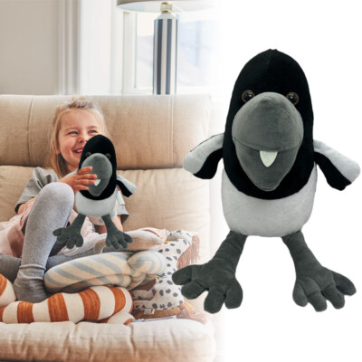 DE Steve und Maggie Plüschtier Schwarzer Vogel Krähe Plüschtier Puppe 29CM