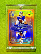 Josh Allen ORANGE PRIZM # /199 ELITE DECK CARD 2025 Donruss Elite  BUFFALO BILLS