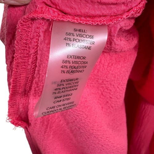 Calvin Klein rosa gesmoktes plissiertes langes leichtes Tank Sommerkleid Größe 10 - Bild 6 von 7