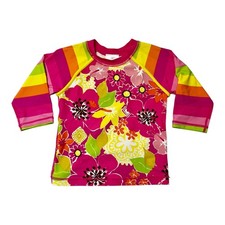 Hanna Andersson Mixed Print Rash Guard Size 6/7