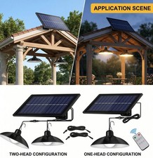 NEW Solar Shed Light Indoor Outdoor, 2000LM Daytime Available Pendant Light With