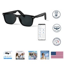 Bluetooth Sunglasses with AI Assistant & 11h Music Play - Stylish Convenience
