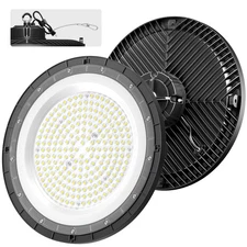 UFO LED High Bay Light 200W, 5000K 30000LM (Eqv.800W Mh/Hps/Hid) High Bay Lig...