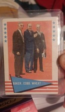 1961 Fleer Baseball Greats - Ty Cobb, Zack Wheat, Home Run Baker #1 Marked 