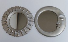 Set Specchio da Parete con Cornice Uomo Celeste in Luna e Sole meno di 6" ea Whimsigoth