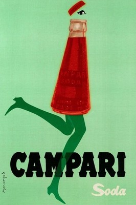 Vintage Campari Soda Poster - Retro Advertising Art Print   16x24  Premium  