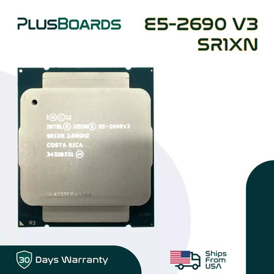 Intel Xeon E5-2690 V3 2.60GHz 12 Core LGA 2011-3 30MB 135W CPU Server Processor