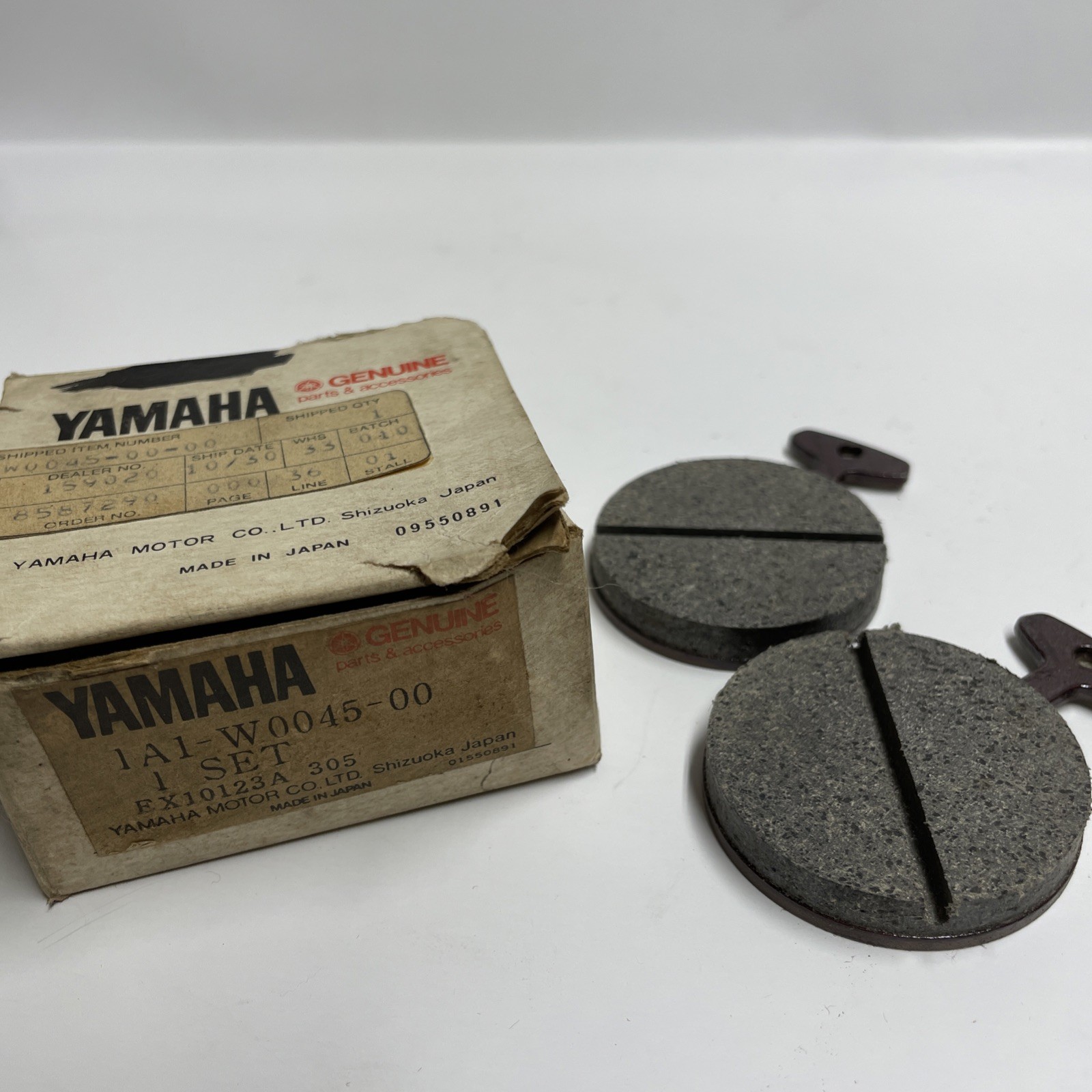 NOS Yamaha RD350 RD400 Front Brake Pad Kit  1A1-W0045-00
