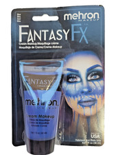 Mehron Fantasy F/X Water-Based Makeup Blue 1oz Halloween Face Paint - New