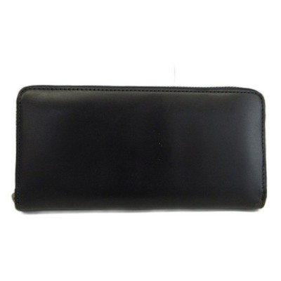 LIBERO Long Wallet Leather Round Zipper Plain Navy /XZ GY99 Men's