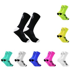 A pair of fashionable, comfortable, non slip outdoor sports cycling socks