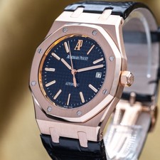 Audemars Piguet Royal Oak Rose Gold Black Dial 39mm - AP 15300OR 4