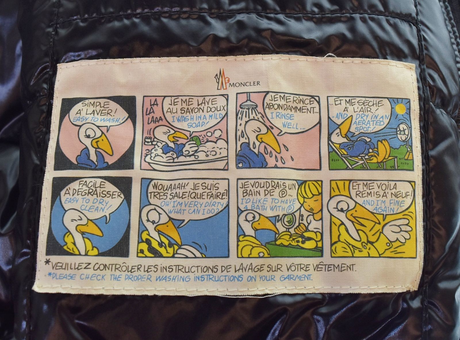 Moncler Down Jacket Men Black Gloss Z7HJ423 AB Used From Japan thumbnail 5