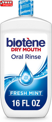 Biotene Oral Rinse Mouthwash for Dry Mouth, Fresh Mint - 16 Fl Oz