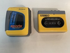 Sony Sports Walkman Mega Bass FM/AM Cassette Player WORKS. Stereo parts only