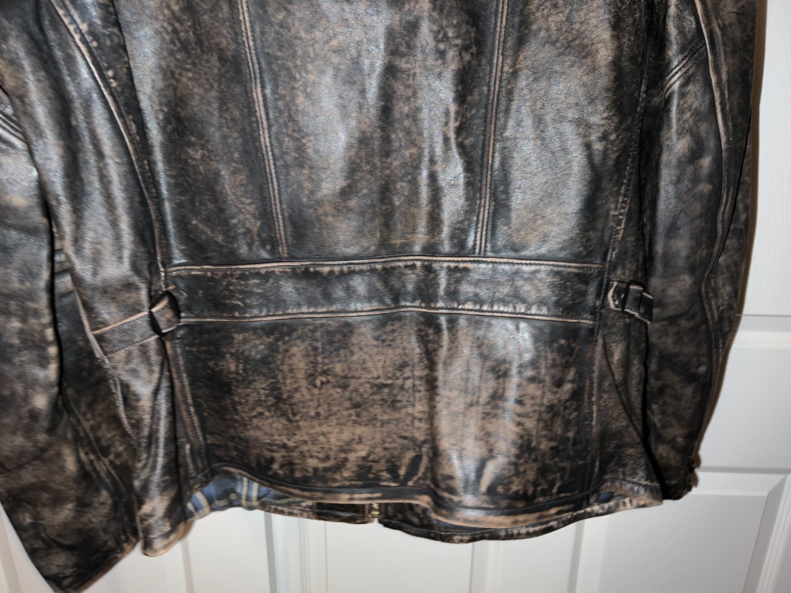 Double RL Leather Jacket, Size Medium, $1900.00 - image 6