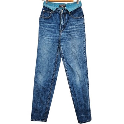 Vintage 80s WENT No Exit Jeans Size 4 Women Medium Stonewash High Waist Tapered