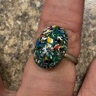 Japan Mosaic Millefiori Cabochon Vintage Ring!!! — photo 9