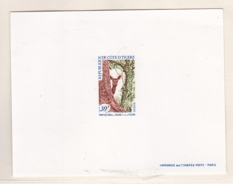 IVOR Y COAST  ^^^^^RARER  DELUXE  MNH PROOF  (  Deer   ) @rum667maurie