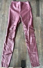 White House Black Market Vegan Leather RunWay Leggings Size 0 NWOT