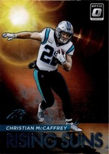 2021 Donruss Optic Christian Mccaffrey #RS-6 Rising SunsOptic Carolina Panthers