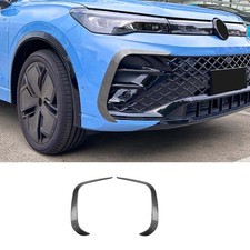 Para 2025+ VW Tiguan MK3 Rline Fibra de Carbono Aspecto Parrilla Frontal Borde de Cejas