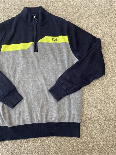 Cutter & BuckJumper Golf Pullover Sweater Grey Men's Small - Picture 3 of 7