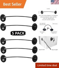 Universal Refrigerator, Freezer, and Cabinet Lock - 5 Portable Security Locks