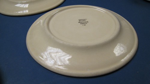 Vintage Desert Ware by Wallace China 7-W Set Of 3 Dinner Plates - Picture 9 of 10