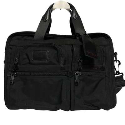 [ウパ] TUMI　26141DH Tumi Alpha Ballistic Laptop Bag Black Nylon Expandable