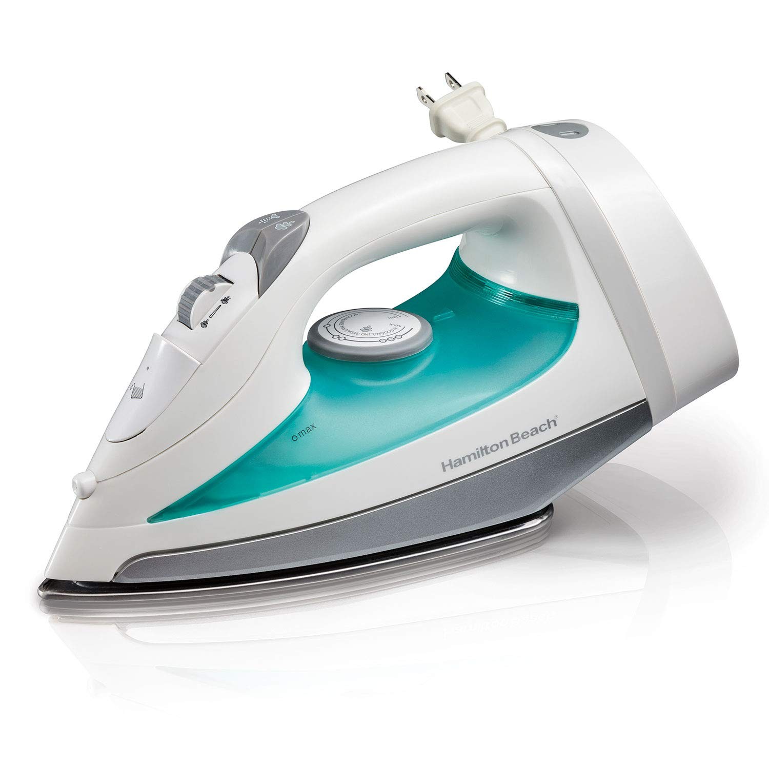 Hamilton Beach Retractable Cord Iron, 14212, Durable stainless steel