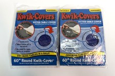 2-Kwik-Covers Fitted Table Covers 60" Blue