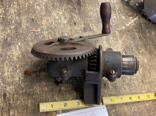 Vintage Handkurbel Kommutator Drehmaschine Bohrer Anker Schneider Werkzeuge Maschinist Generator!