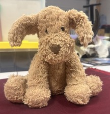 416-Jellycat Brown Fuddlewuddle 9 Inch Tall Plush Puppy Dog Stuffed Animal Toy