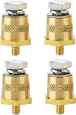 M6 Thread Male Brass Battery Terminal Charging Posts, M6 Battery Post Adapter...