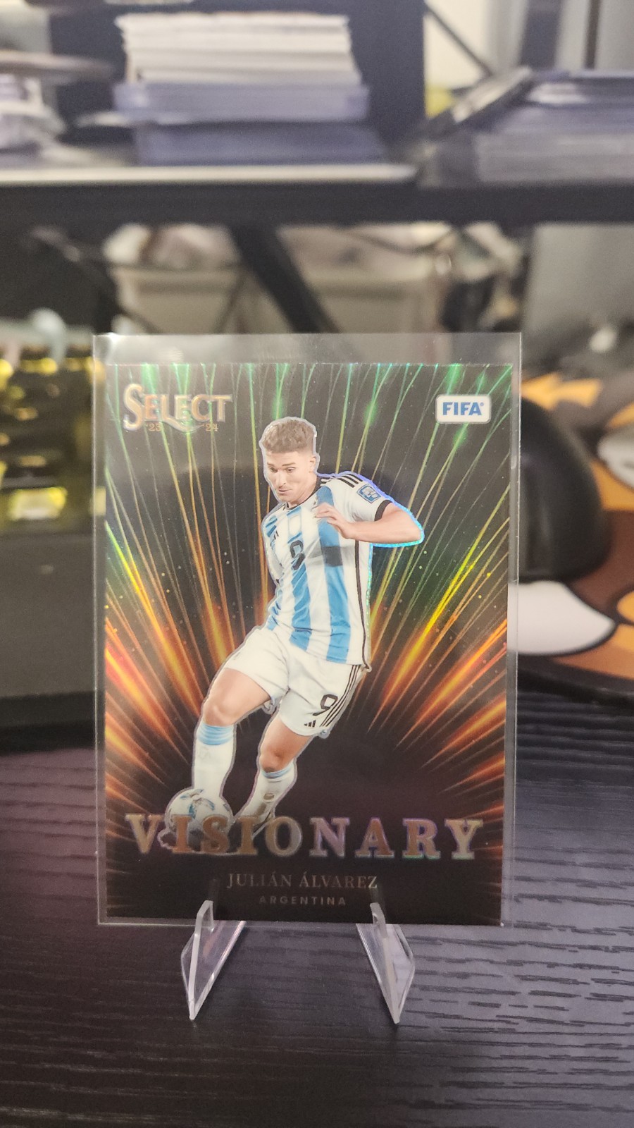 2023-24 Panini Select FIFA Soccee Julian Alvarez Visionary