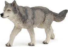 Papo - Grey She-Wolf Figure - Wild Animal Toy for Kids Age 3+ - Hand Painted... 