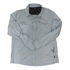 Men s REI Long Sleeve Light Weight Button Down Hiking Shirt With Pockets Size L
